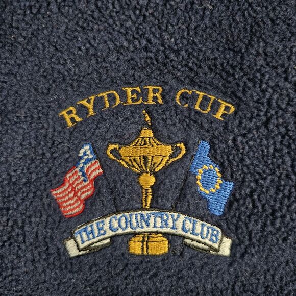 Charles River Apparel Ryder Cup "The Country Club" Embroidered Fleece Vest XL - Picture 3 of 6